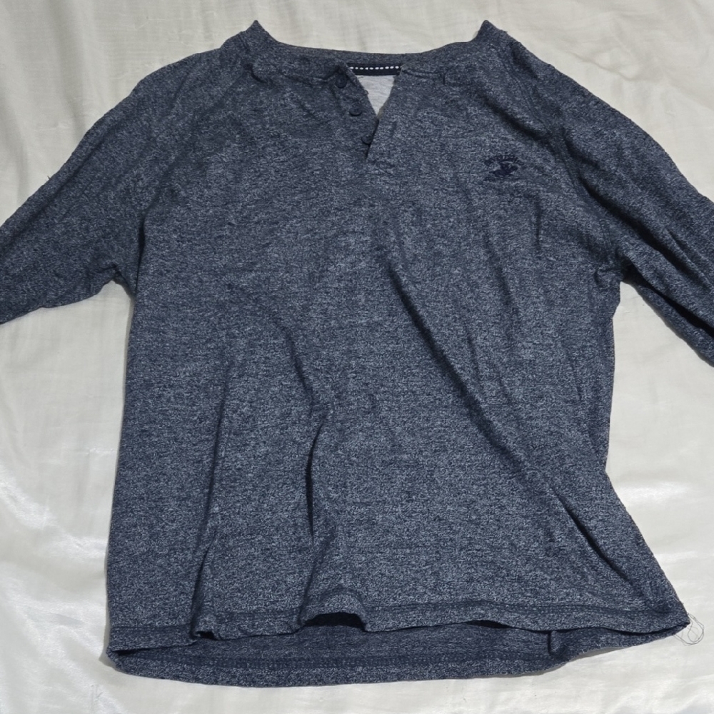 Beverly Hills Polo Club Navy Henley Shirt